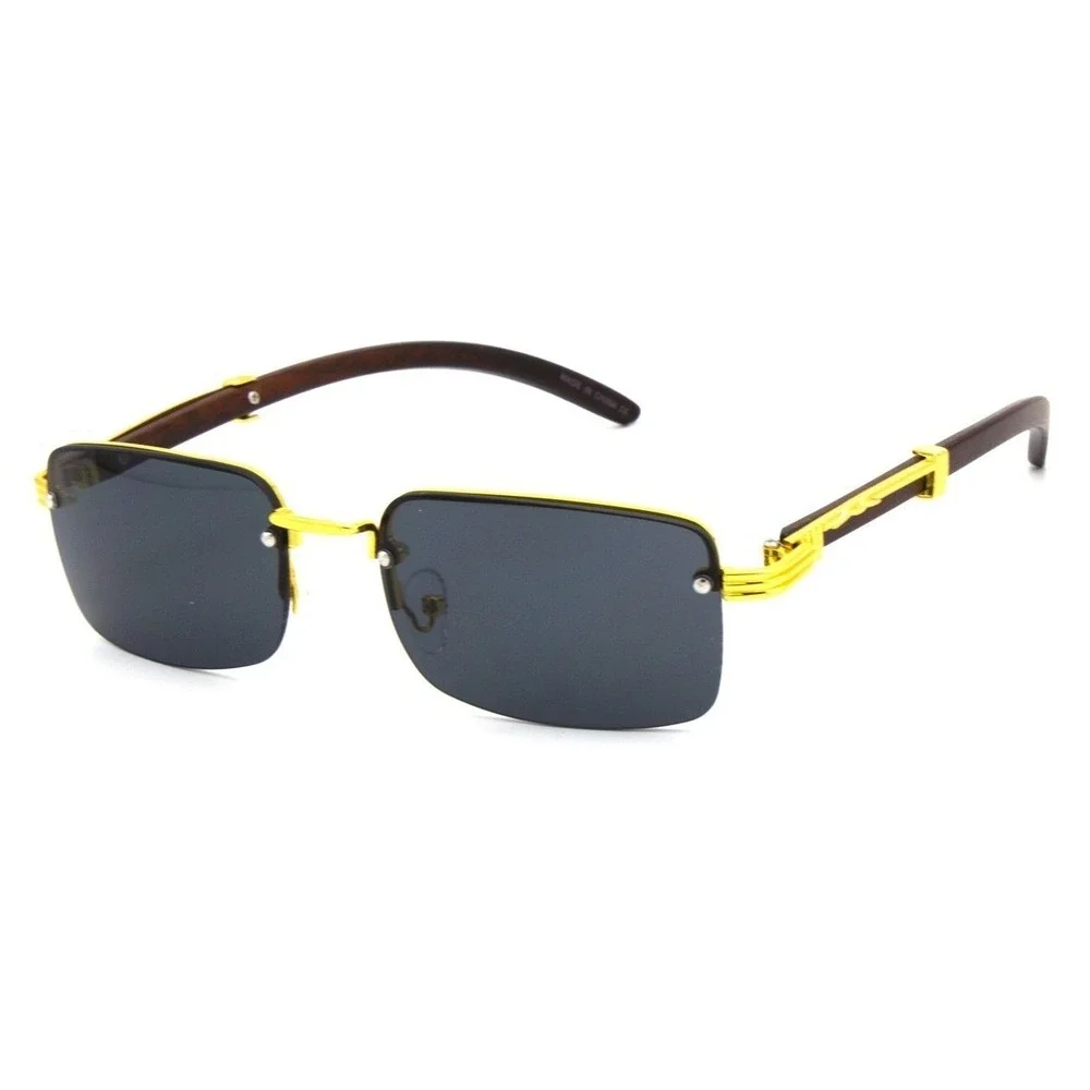 Men SunglassesDark Black Lens Classy‎ Hip Hop Sophisticated Trendy Style Lentes